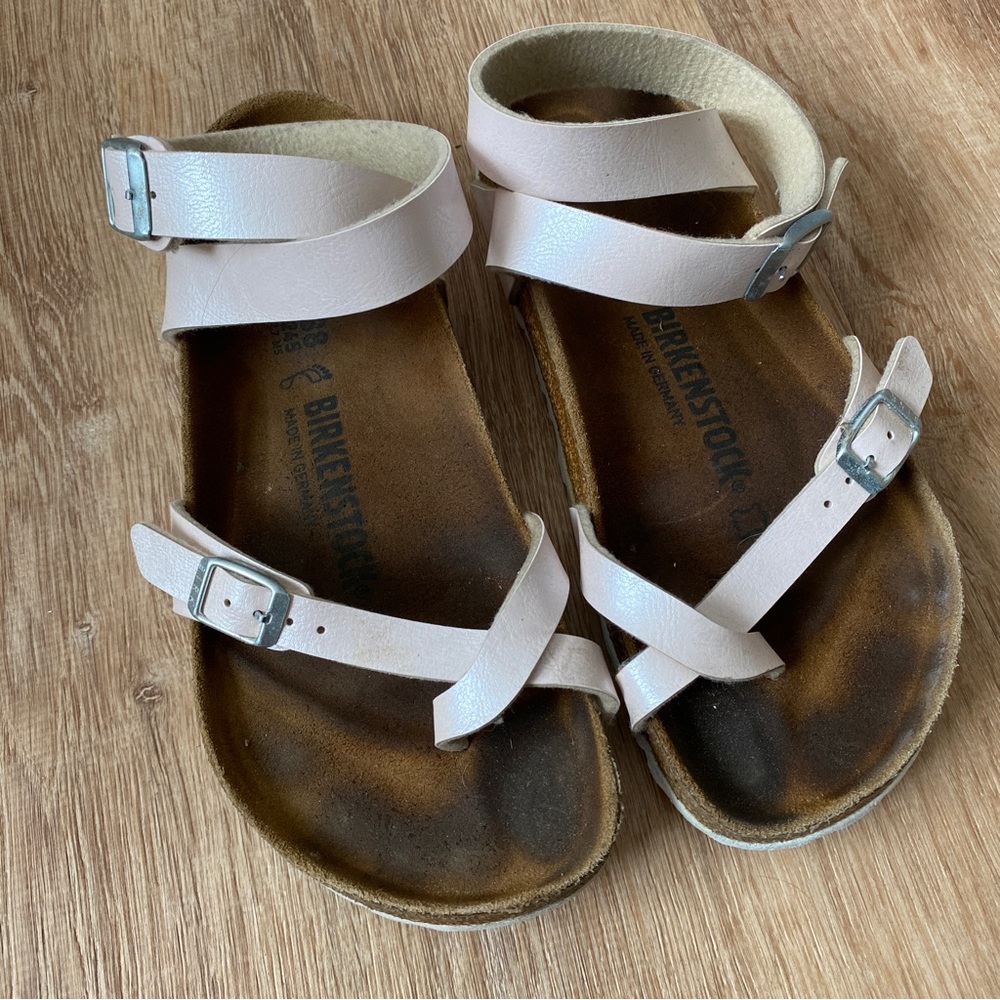 Birkenstock Yara Birko-flor Wrap Around Ankle pale lavender / pink size 38